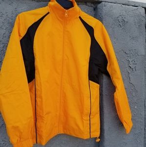 **NEW** no tags kids bright yellow team wind break